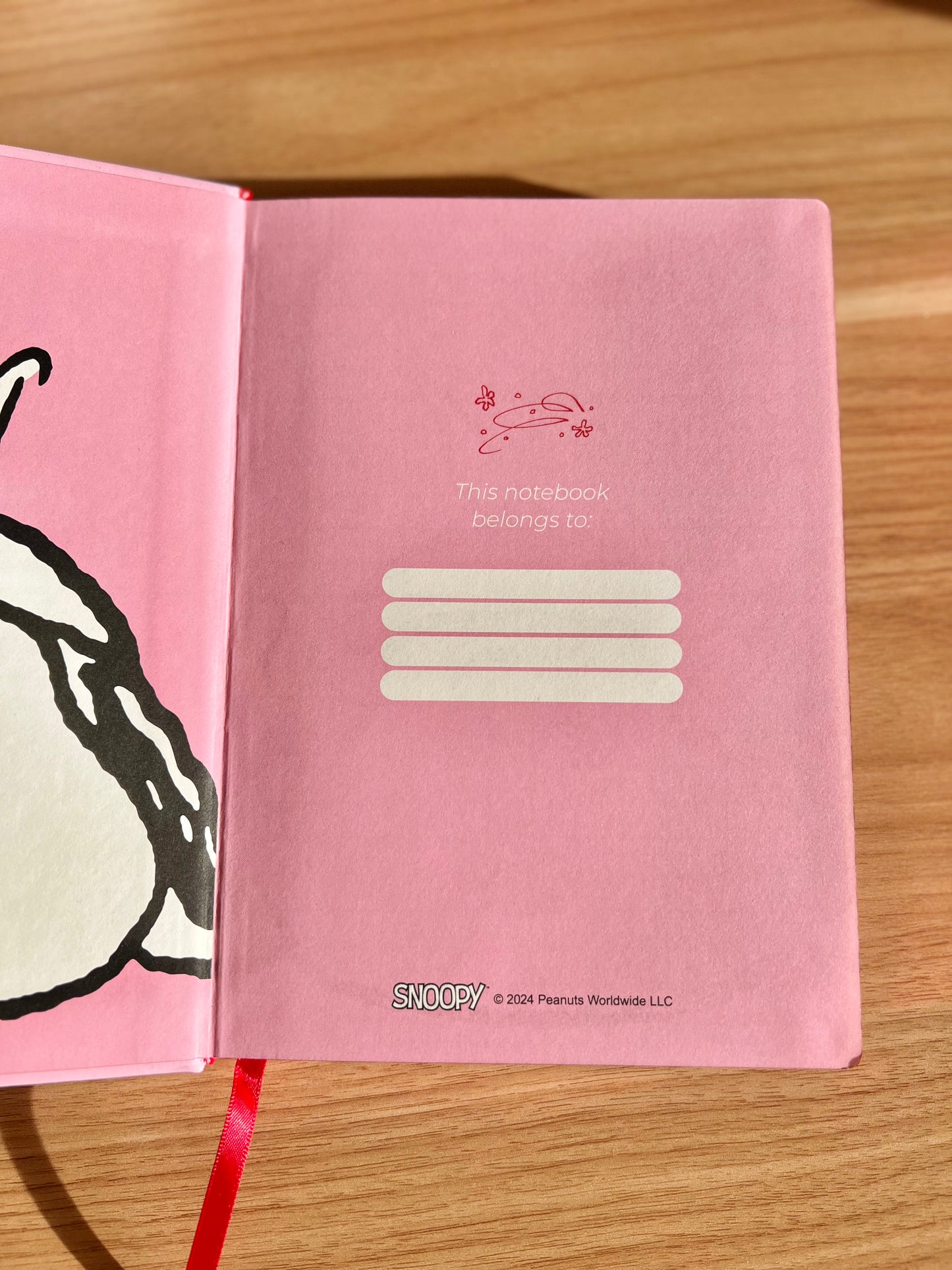 Libreta Snoopy