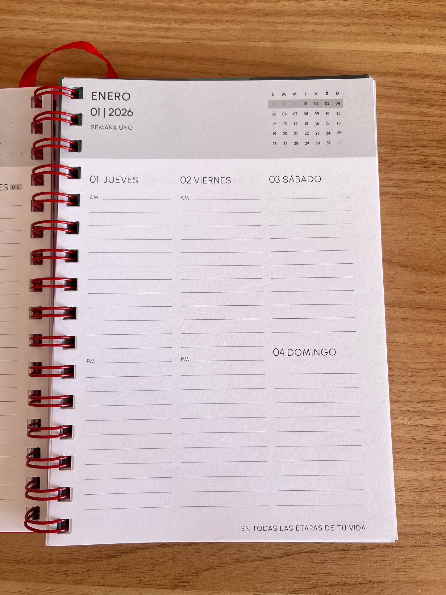 Agenda Floral Pastel 2026 Diaria - Big Life