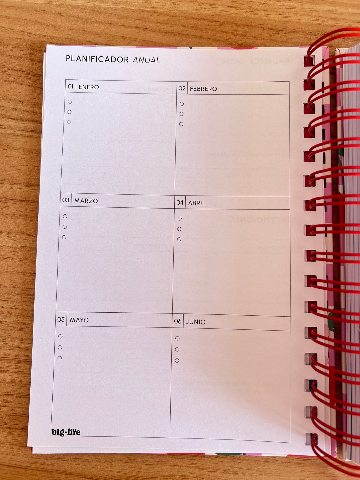 Agenda Semanal 2026 Semanal - Big Life
