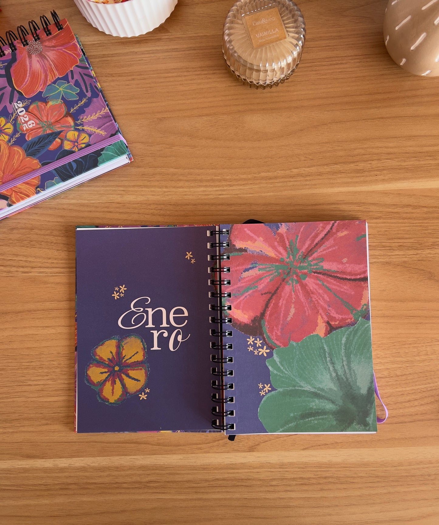 Agenda Floral Pastel 2026 Diaria - Big Life