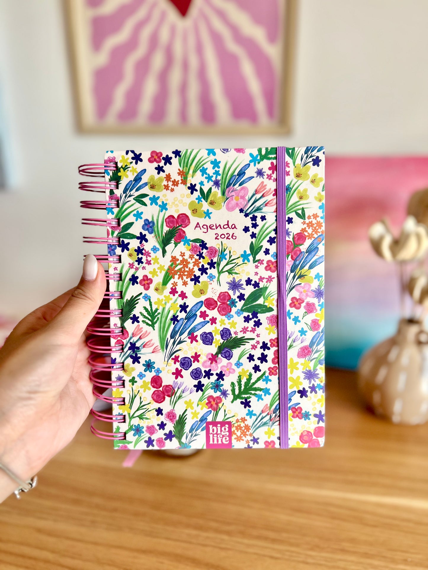 Agenda Floral Pastel 2026 Diaria - Big Life