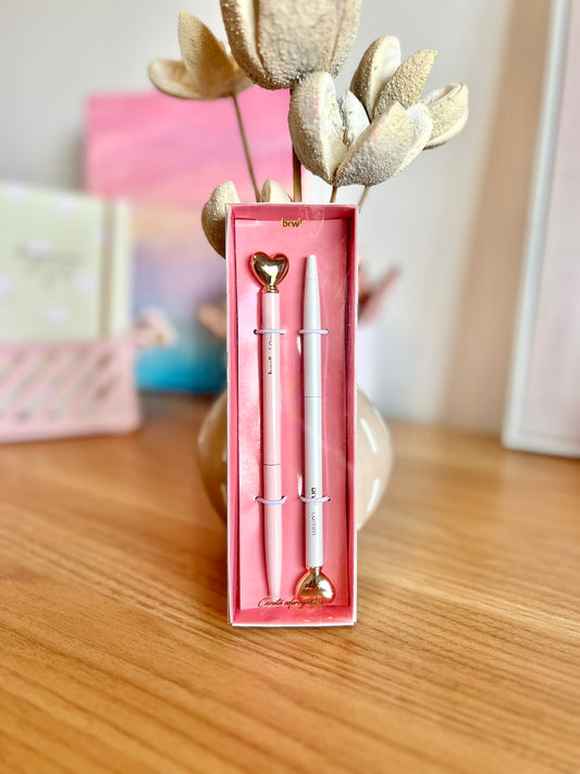 Boligrafo corazòn Brw - Pack 2 unidades